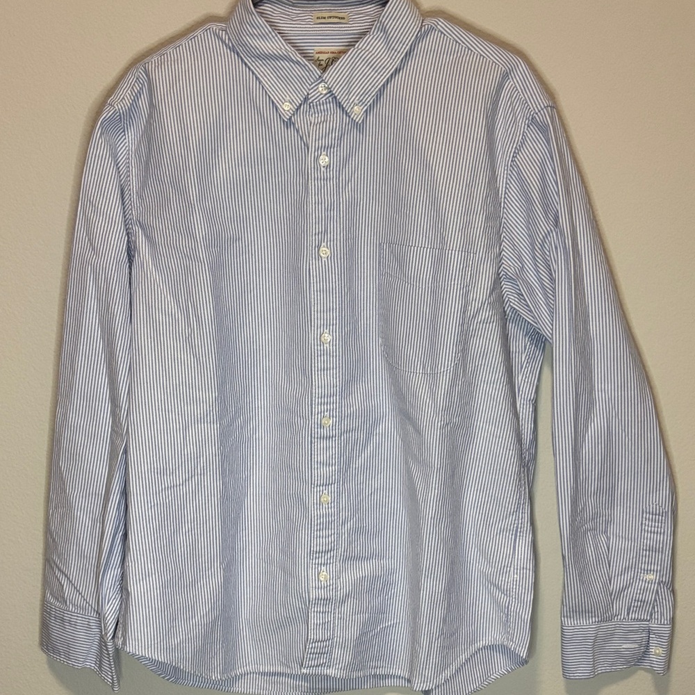 J. Crew Striped Button Down - image 1